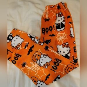 SHEIN Orange Halloween Kids Pajama Bottoms
